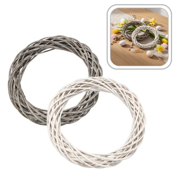 CERCLE WICKER 40 CM ALB / GRIOT *9388