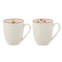 KUBEK PORCELANOWY 400 ML MIX ŚWIĄTECZNYCH WZORÓW *1841