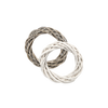 VÁNOČNÍ VĚNEC 20 CM BÍLÝ / ŠEDÝ *9340