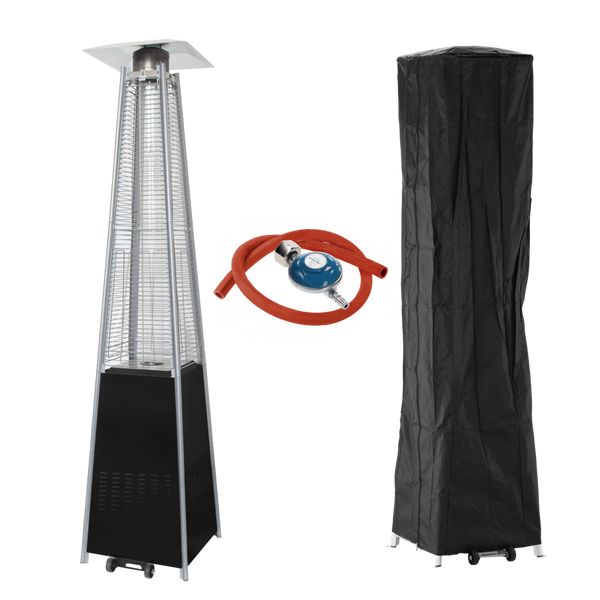 SQUARE POWDER-COATED GAS UMBRELLA 227 CM