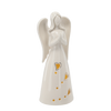 FIGURKA BOŽONÁROVÁ - ANDÍLEK Z KERAMIKY 7,7 X 7,1 X 20,4 CM LED balení=4ks *1278