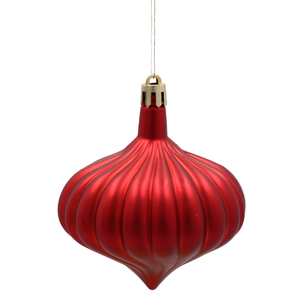 SET OF 6 CHRISTMAS TREE ORNAMENTS - STREAMERS MIX OF COLORS 8 CM