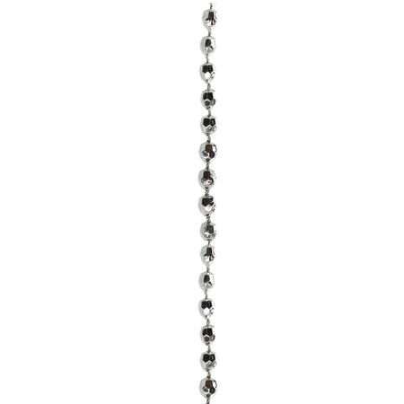 GARLAND 2.7 M BEADS 5 MM RED/GOLD/SILVER