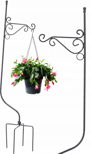 STOJÁK NA ROSTLINY 122 CM MIX VZORŮ ČERNÝ disp=8ks *5523