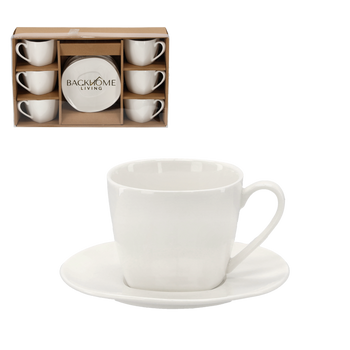 SADA 6 HRNKOV S PODSADECÍM TANIEROM 250 ML *4160