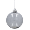 SET OF 9 BAUBLES 6 CM CHAMPAGNE/GRAY/WHITE