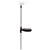 SOLÁRNA LAMPA LATIS 12,5 x 9,5 x 70 CM STRIEBORNÁ Kolibrík / Motýľ / Vážka Studená Biela *4344