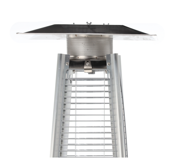 SQUARE GAS PARASOL MADE OF STAINLESS STEEL 227 CM