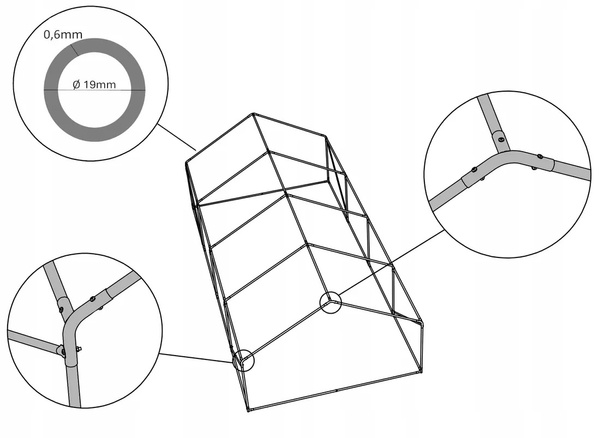 3X6M CHICKEN COOP (TRIANGLE TOP)