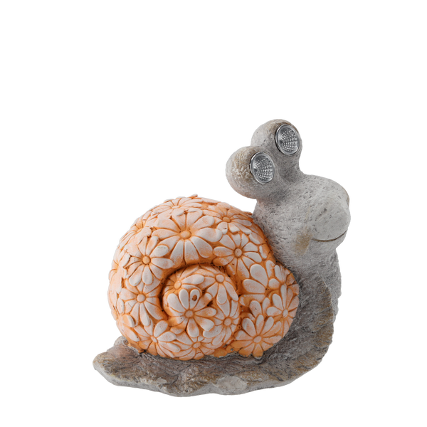 FIGURINĂ DE GRĂDINĂ - MELC CU OCHI LUMINOS 30,2 x 18,5 x 27,4 CM LED *7478