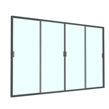 DRZWI SZKLANE PRZESUWNE DO PERGOLI ALUMINIOWEJ 4 M *0708