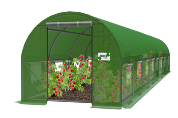 TUNEL OGRODOWY FOLIOWY 8 SEGMENTOWY 8 x 4 x 2 M ZIELONY