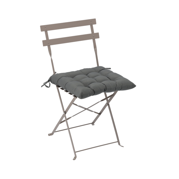 PODUSZKA NA KRZESŁO 40 x 40 x 6 CM CIEMNOSZARA