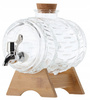 1,5 L GLASS BRREL ON A WOODEN STAND