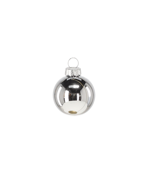 SET 36 BOLDE DE CRĂCIUN DIN STICLĂ DE 4 CM ÎN TUB MIX DE CULORI *2201