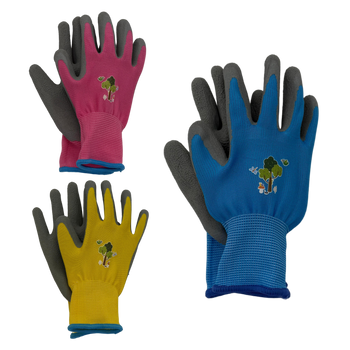KIDS GARDEN GLOVES WITH LATEX DIPPING