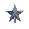 TREE TOPPER 20 CM STAR OLIVE/COPPER/GRAPHITE