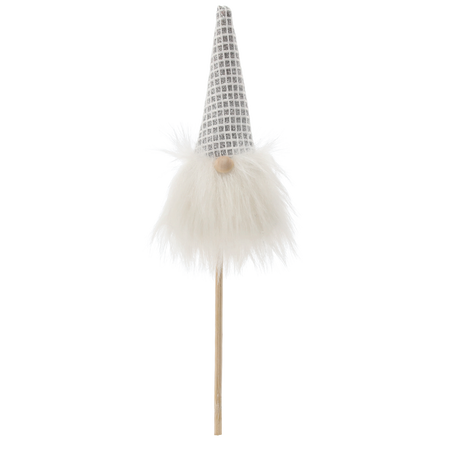 CHRISTMAS GNOME ON A STICK 7 x 3 x 24 CM MIX COLORS