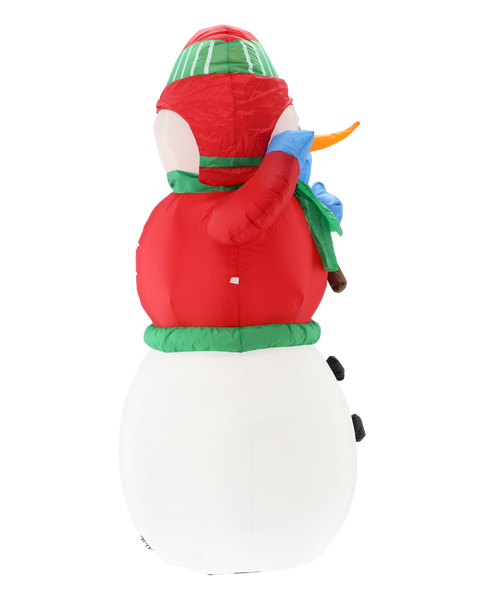 INFLATABLE SNOWMAN LED 180 CM