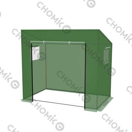 TOMATO GREENHOUSE GREEN 200 X 77 X 168/146 CM