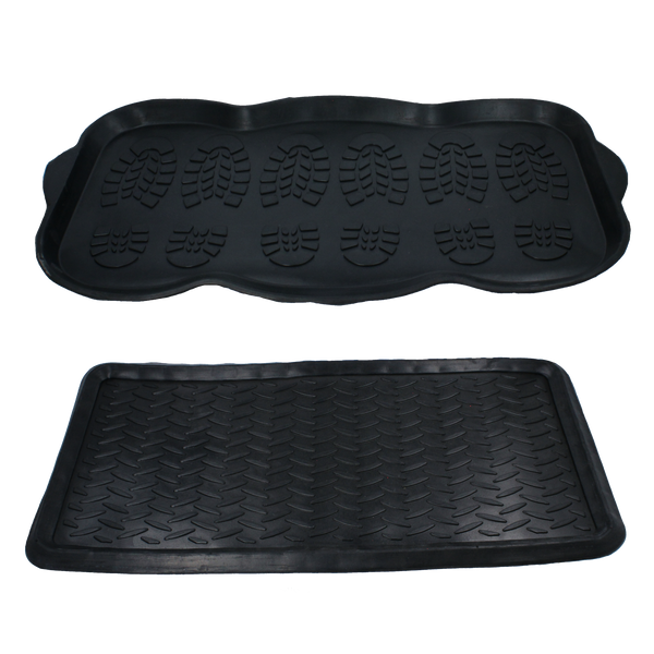 BOOT TRAY MATS BLACK MIXED DESIGNS