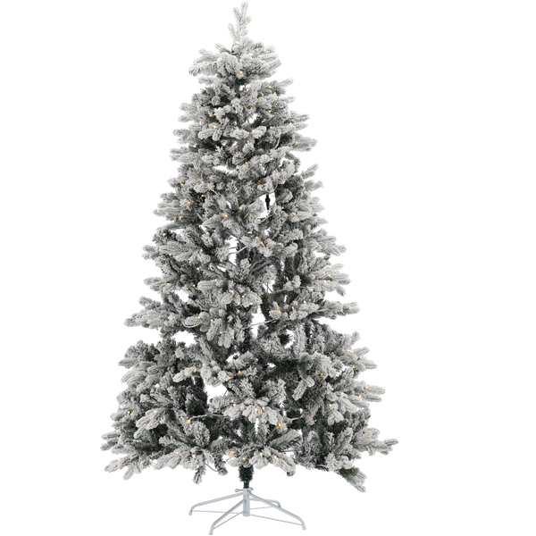 ARTIFICIAL CHRISTMAS TREE 210 CM SNOWED WITH LED