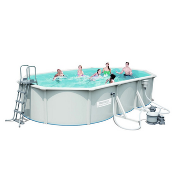 PISCINĂ CADRU 6,10m x 3,60m x 1,2m (PISCINĂ, POMPĂ FILTRU, SCARA, PARDOSEALĂ) *6712