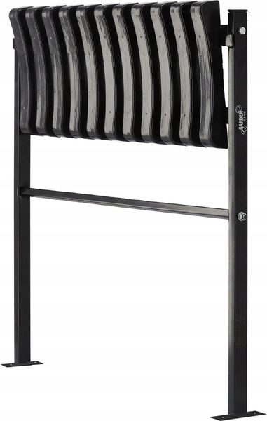 ŁAWKA SKŁADANA DŁ 68 CM ZE STOPĄ - CZARNA