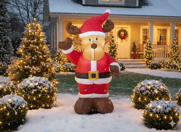 INFLATABLE REINDEER LED 135 CM