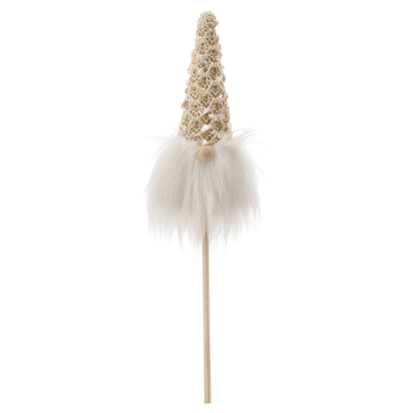 CHRISTMAS GNOME ON A STICK 7 x 3 x 24 CM MIX COLORS