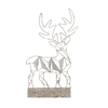 CHRISTMAS DECORATION - LED REINDEER STANDING 38 CM GEOMETRIC