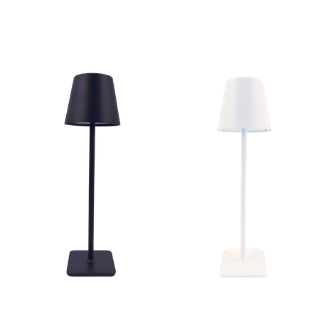 LED STOLNÁ LAMPA DOTYKOVÁ 11 x 37 CM BIELA / ČIERNA *0399