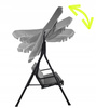 SWING GARDEN A-TYPE 170 X 118 X 153 CM GRAY WITH LIME PILLOWS AND CUP HOLDERS