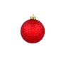 SET OF 6 BAUBLES 6 CM RED/GOLD/SILVER (TUBE)