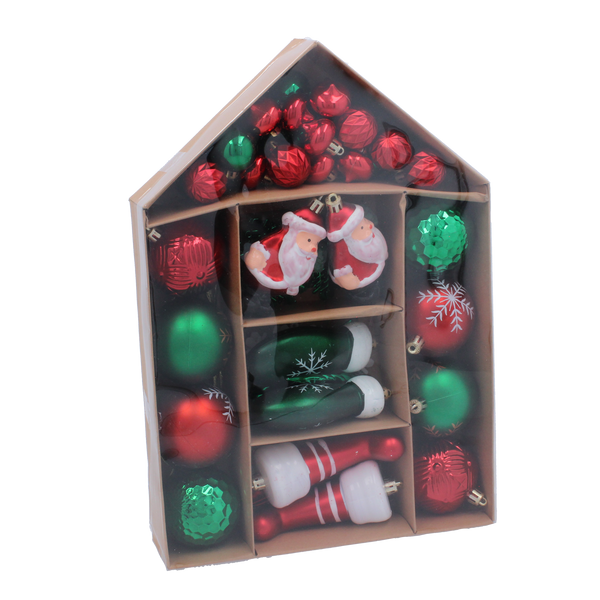 66 CHRISTMAS ORNAMENTS - MIX