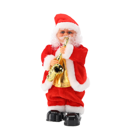 SANTA CLAUS WITH SAX - PLAYING 30,5 CM
