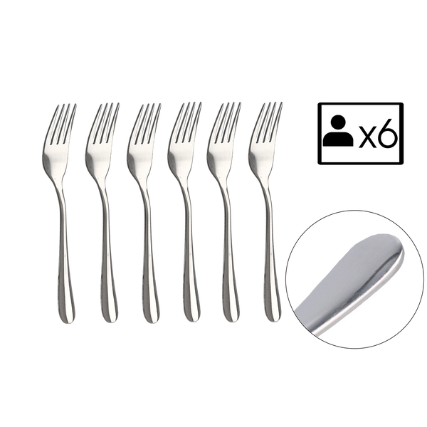 SET 6 CAKE FORKS CLASSIC