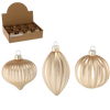 GLASS ORNAMENT - GOLD MIXED PATTERNS