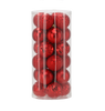 KPL. 24 BOMBEK 6 CM ČERVENÝ/ZLATÝ/SRIEBORNÝ *7481