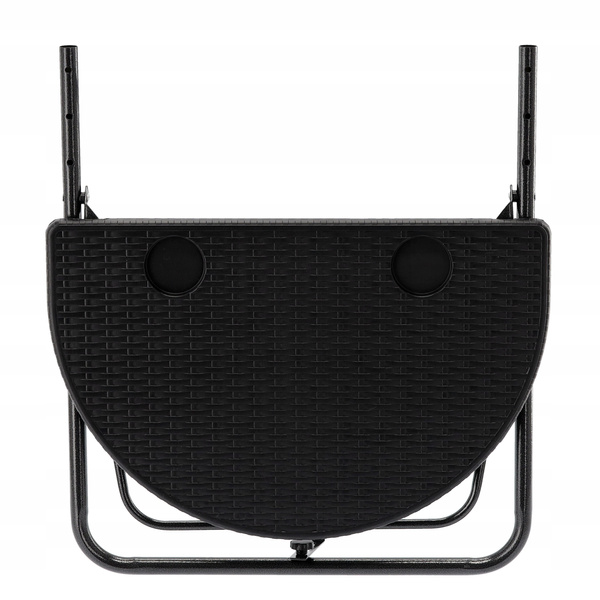 HANGING BALCONY FOLDING TABLE 60 x 64 x 73-78.5 -83.5 BLACK *1022