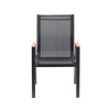 STEEL TEXTILENE CHAIR 61 x 56 x 90 CM BLACK