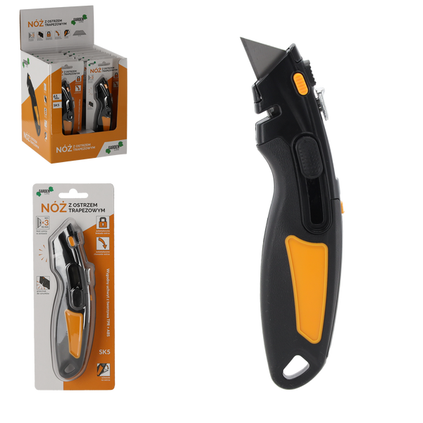 KNIFE WITH TRAPEZOID BLADE