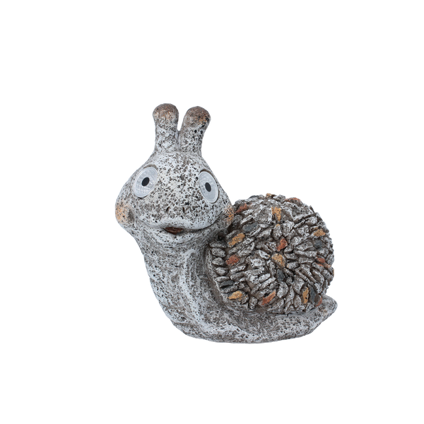 GARDEN FIGURINE - SNAIL WITH GLOWING EYES 18 x 11,5 x 18,5 CM LED pack=4 pcs