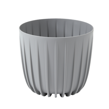 Vază decorativă joasă MIRA 240MM GRAY*75182