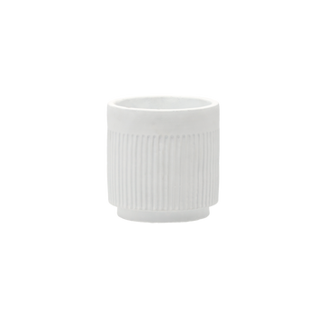 CEMENTOVÝ OBAL NA KVERT 11.5 x 11.5 x 12 CM BIELY *1343