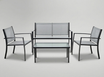 SET DE MOBILIER PENTRU GRĂDINĂ - BANCĂ, 2 SCAUNE, MASĂ *0846