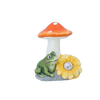 FIGURĂ DE GRĂDINĂ - CIUPERCĂ CU FLOR 13,5 x 11 x 16,5 CM LED ambalaj=4buc *7867
