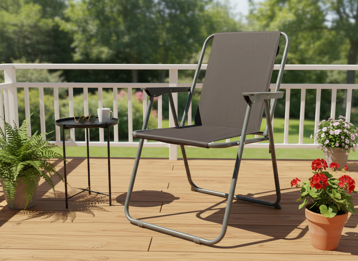 KRZESŁO OGRODOWE SKŁADANE SZARE 53x59x76cm *9931 pol_pl_KRZESLO-OGRODOWE-SKLADANE-SZARE-53x59x76cm-9931-135_5