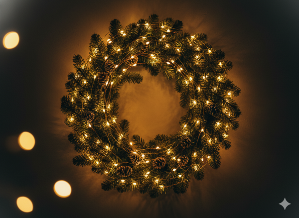 DECORATIVE LIGHT WIRE WITH 40 LED LIGHTS BATTERY-POWERED