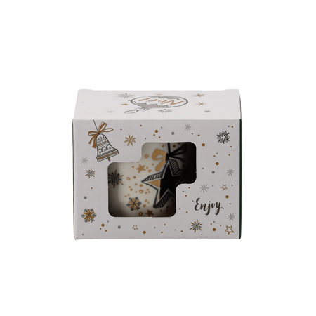 KUBEK PORCELANOWY 320 ML MIX ŚWIĄTECZNYCH WZORÓW *1865